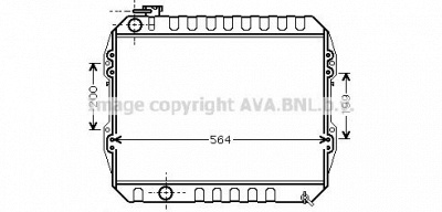 AVA QUALITY COOLING vwa2088 -  Радиатор, охлаждение двигателя